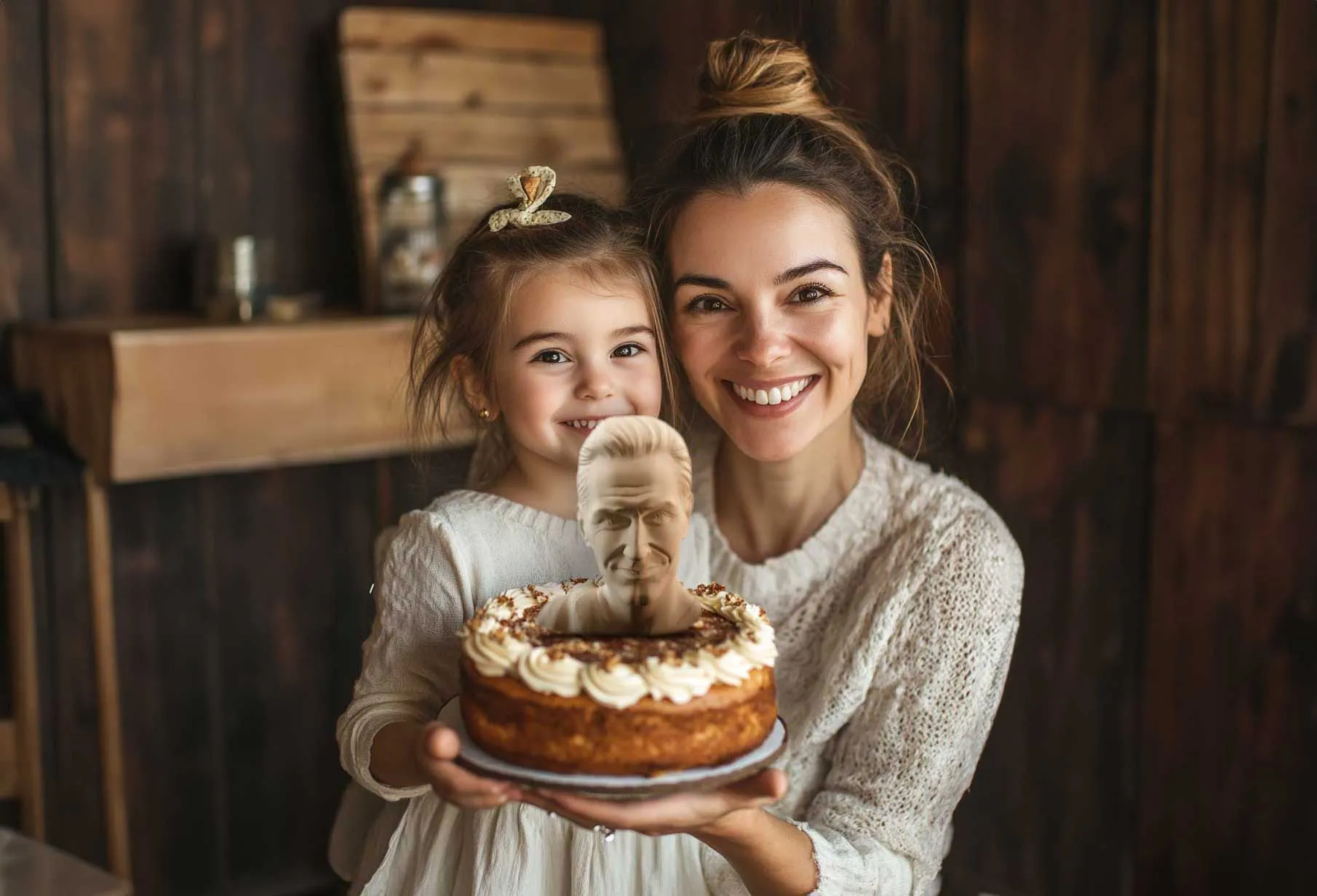 3D-Büste als persönliches Geschenk zum Vatertag oder Geburtstag