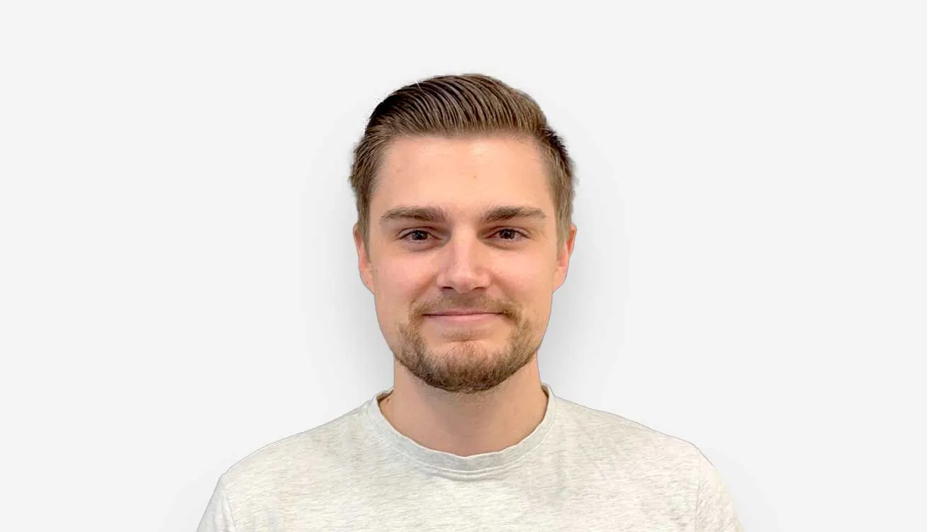Frontales Porträtfoto als Vorlage für ein 3D-Portrait