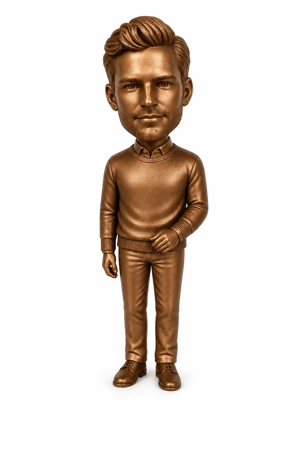 Personalisierte 3D-Figur aus Foto in Bronze