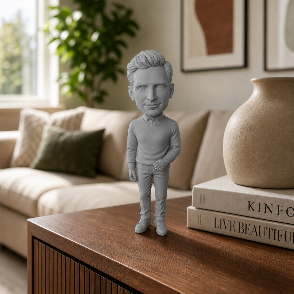 KREAVO 3D-Figur aus Foto – Grau