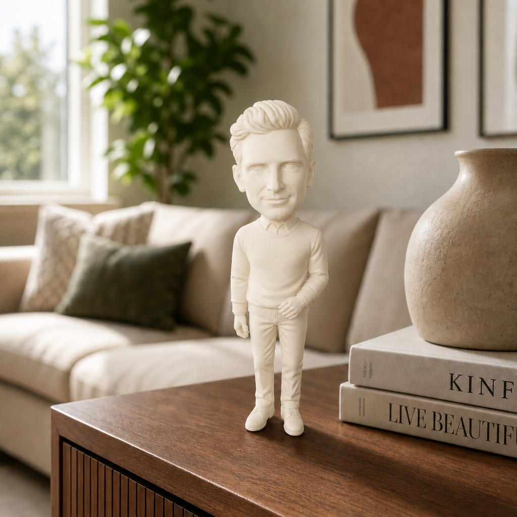 KREAVO 3D-Figur aus Foto – Weiß