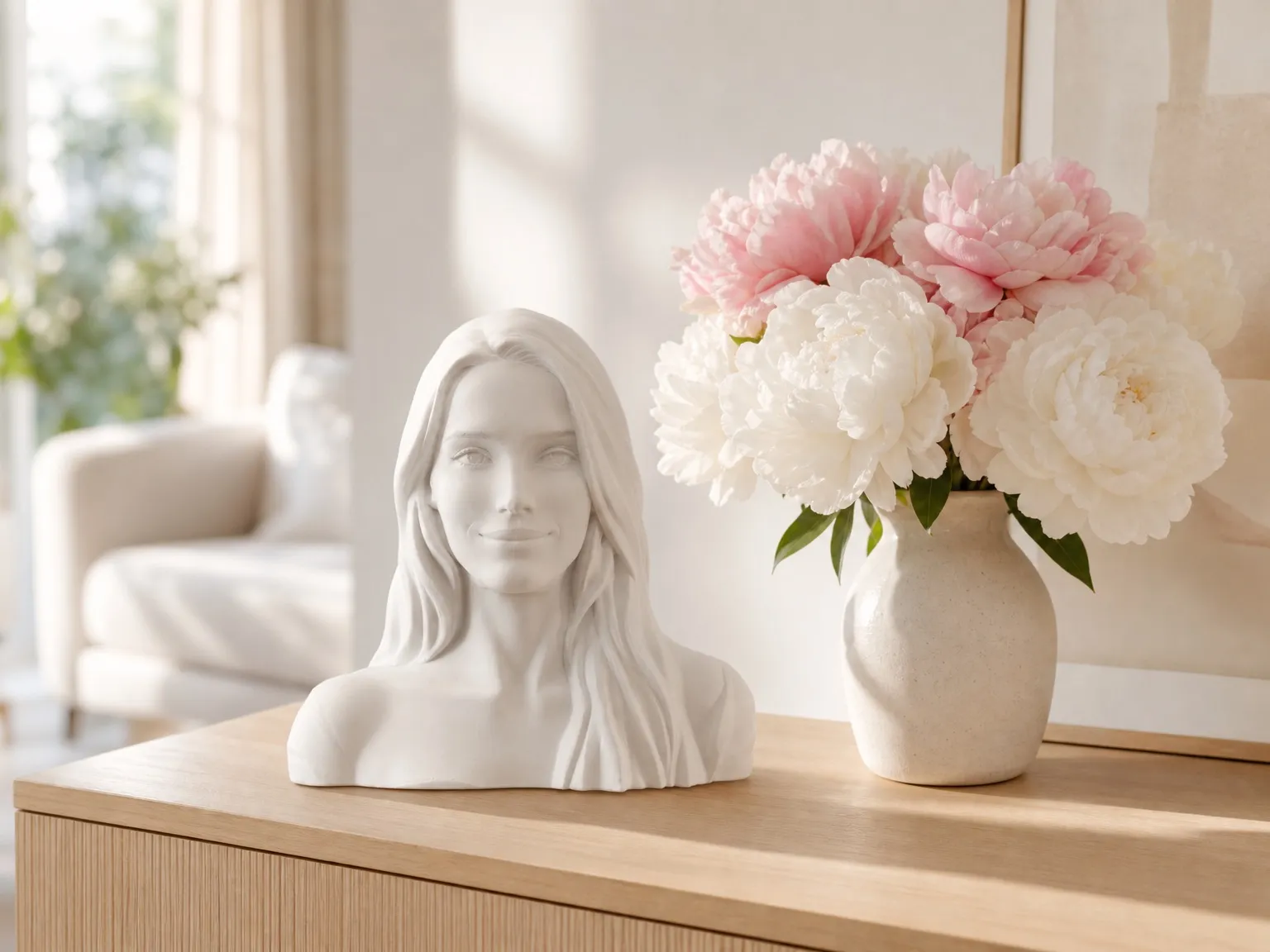 3D-Büste als persönliches Muttertagsgeschenk für die Mama